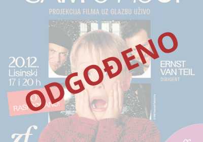 ODGOĐENO - 'SAM U KUĆI' projekcija filma uz glazbu uživo - novi termin 27. prosinca