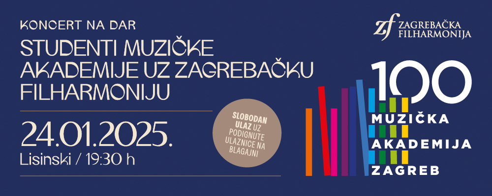 Najava koncerta suradnje s Muzičkom akademijom